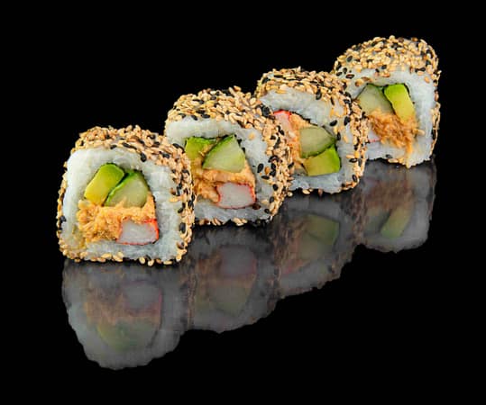 33 California-Roll mit Sesam